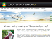 Tablet Screenshot of longchenfoundation.org